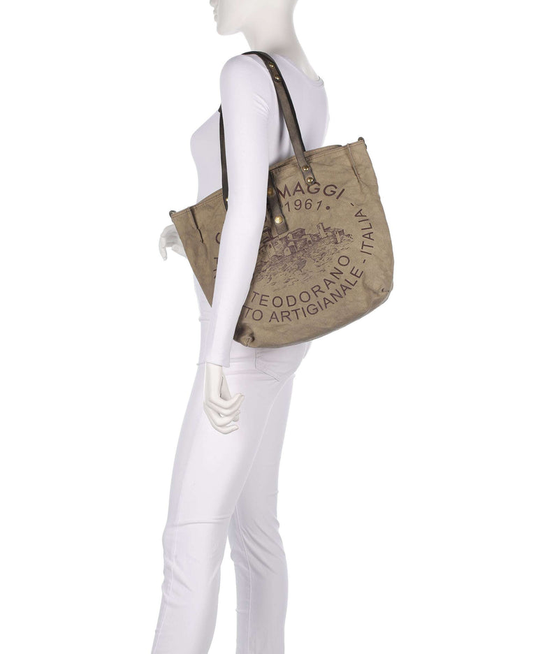 Campomaggi Tote bag beige/cement moro