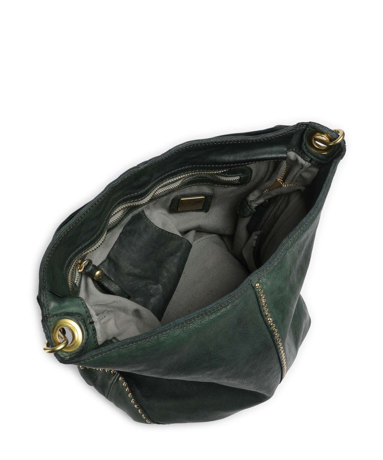 Campomaggi Hobo bag green bottle