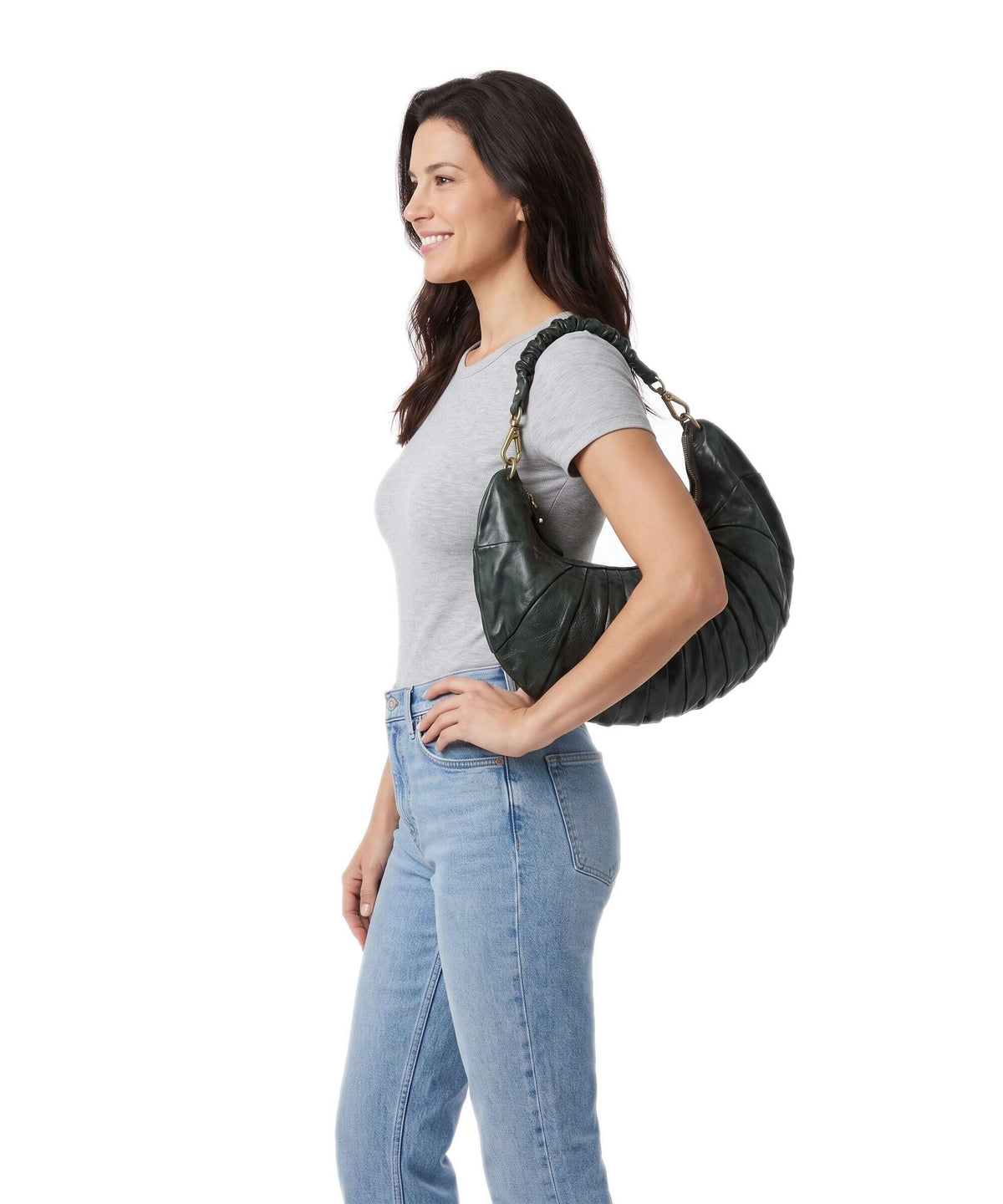 Campomaggi Shoulder bag green bottle