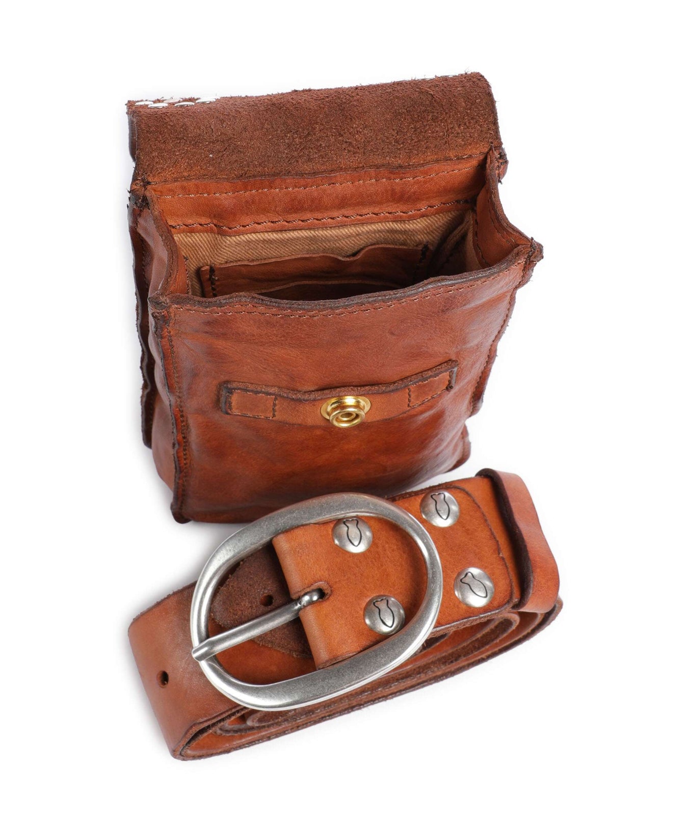 Campomaggi Phone bag cognac