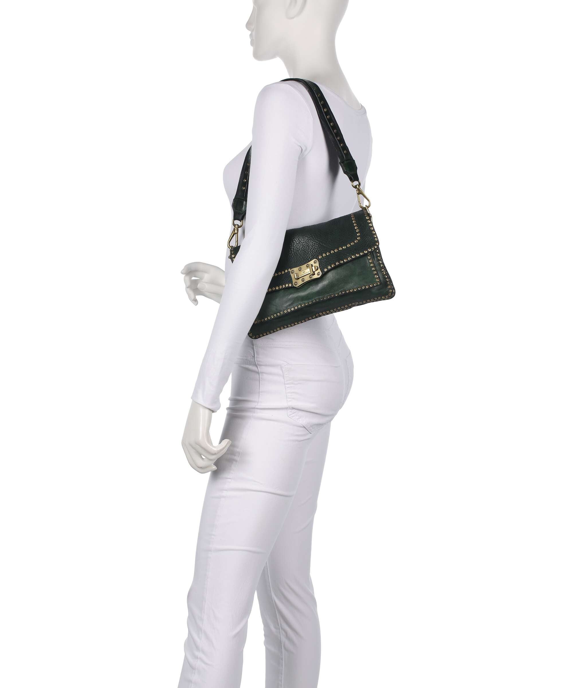 Campomaggi Shoulder bag green bottle