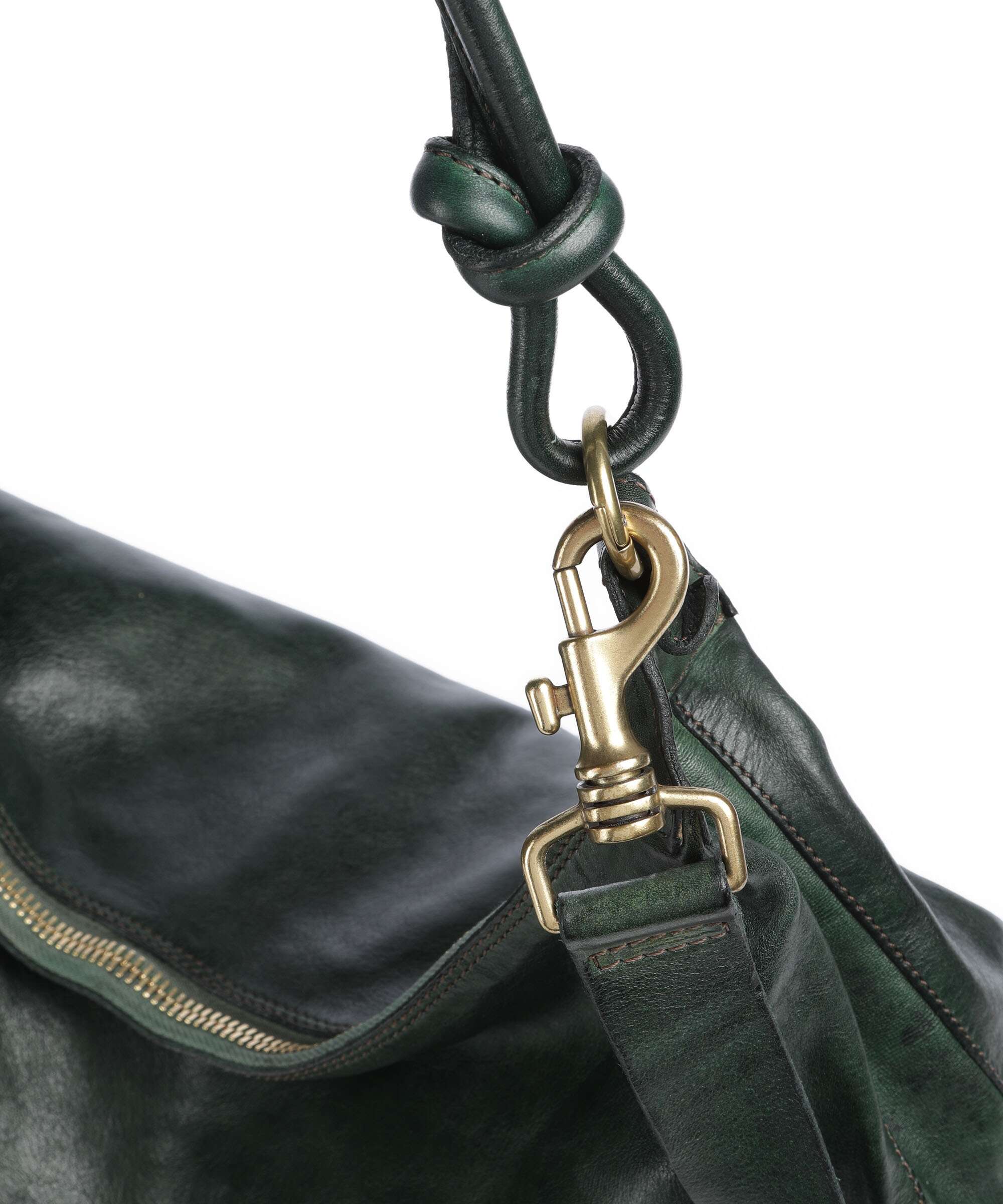 Campomaggi Hobo bag green bottle
