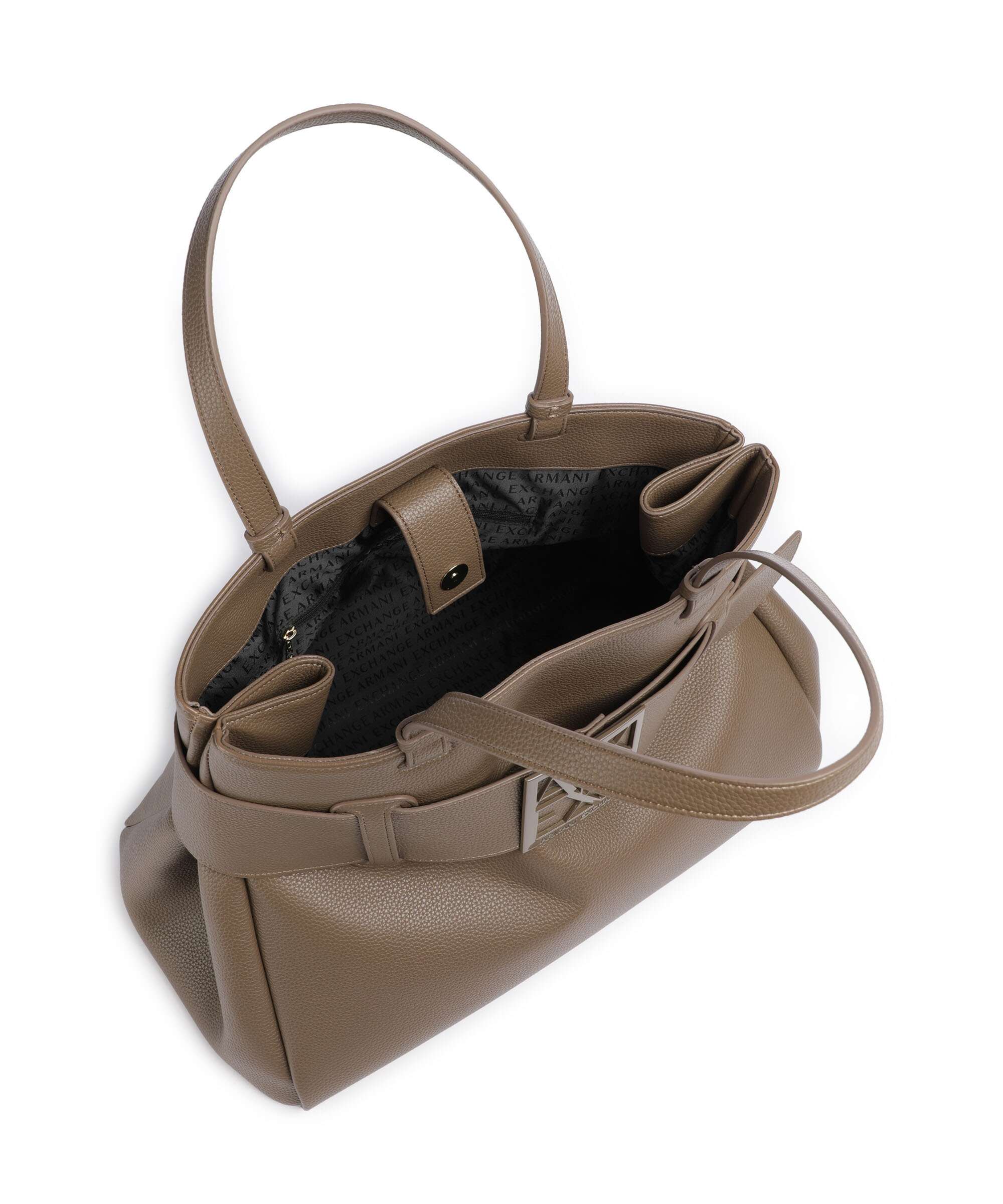Armani Exchange Susie Soft Tote bag dark taupe