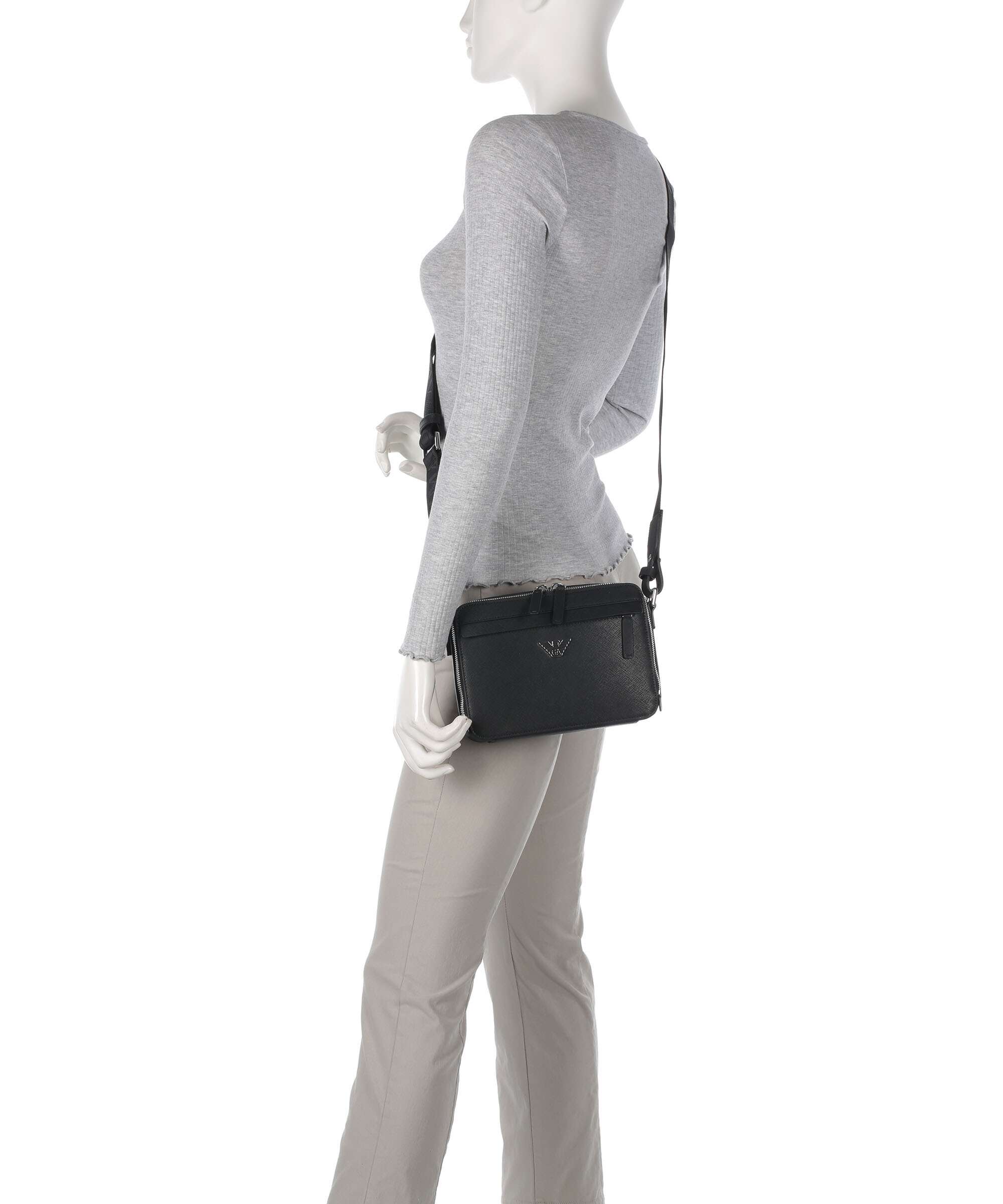 Emporio Armani Business Regenerated Crossbody bag black beauty