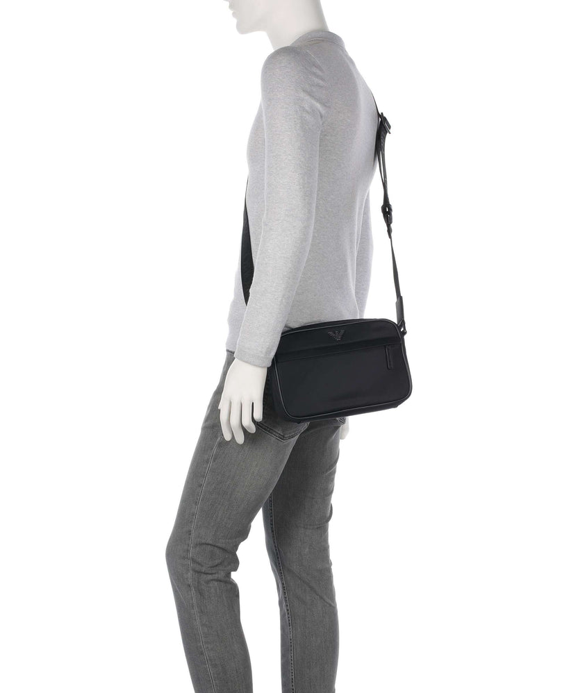 Emporio Armani Recycled Nylon Crossbody bag black beauty