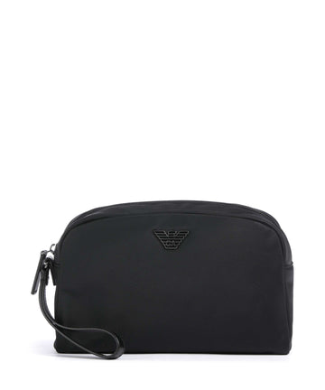 Emporio Armani Recycled Nylon Toilettaske black beauty