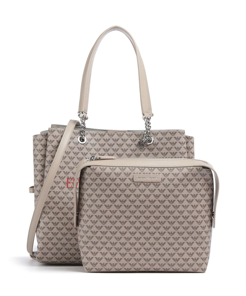 Emporio Armani Annie Tote bag ecru/moro/rosso