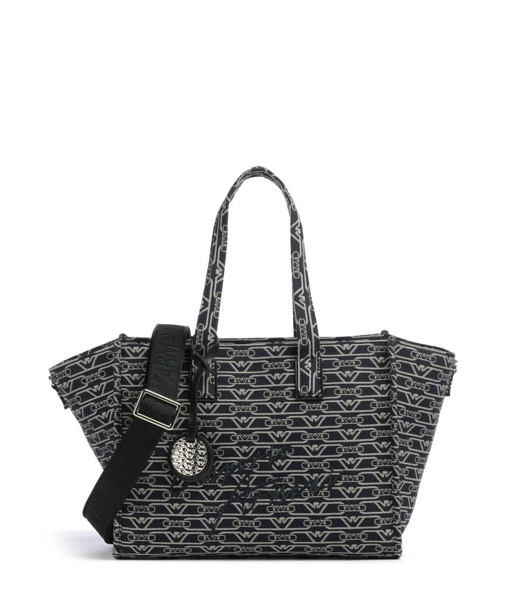 Emporio Armani La Gio Tote bag blu/ecru