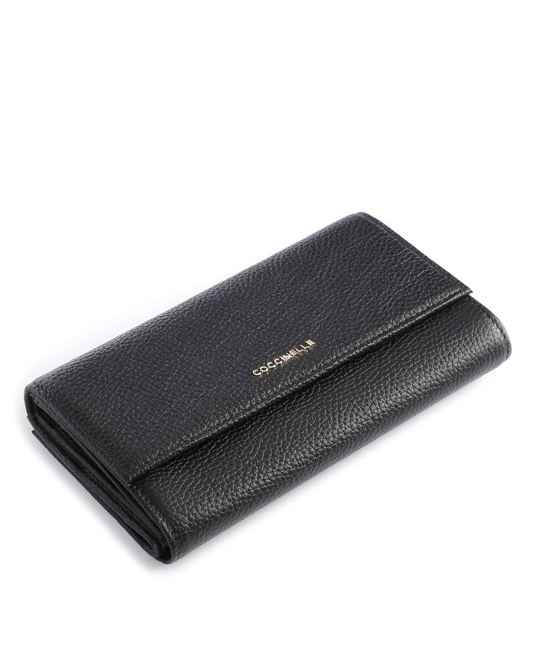 Coccinelle Metallic Soft Wallet noir