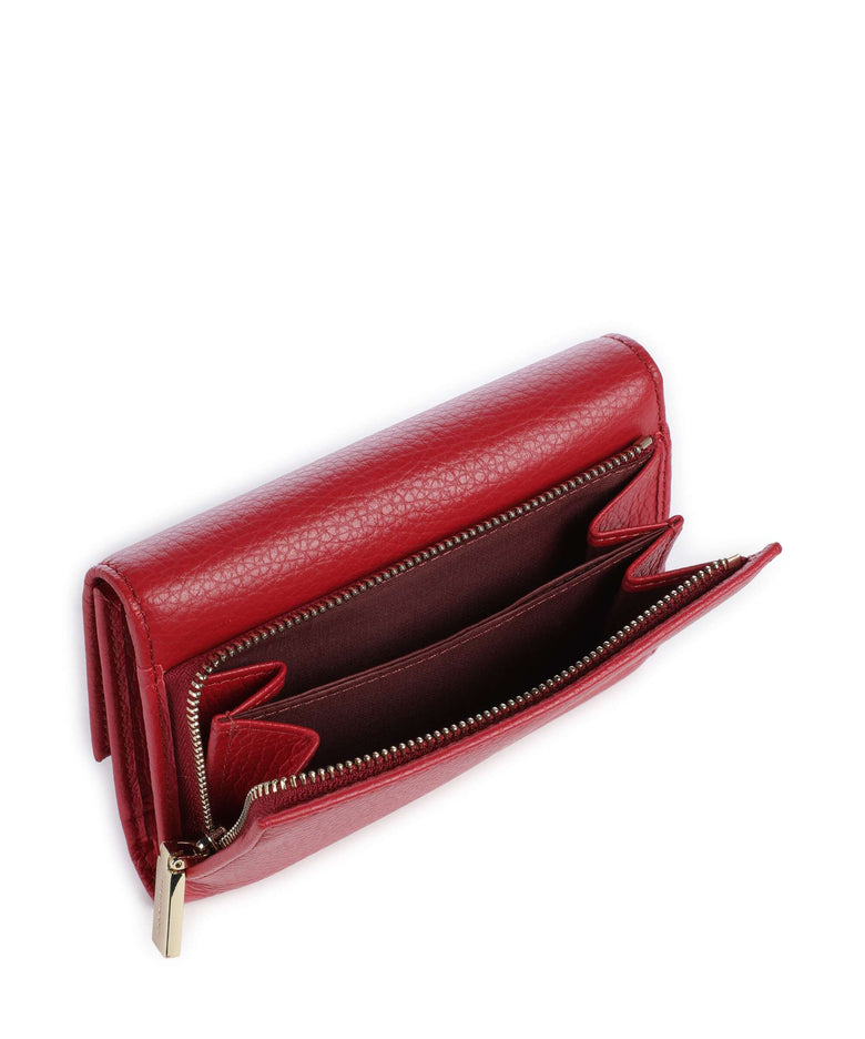Coccinelle Metallic Soft Wallet ruby