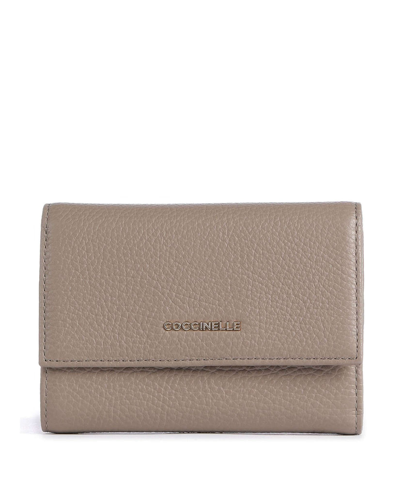 Coccinelle Metallic Soft RFID Wallet warm taupe