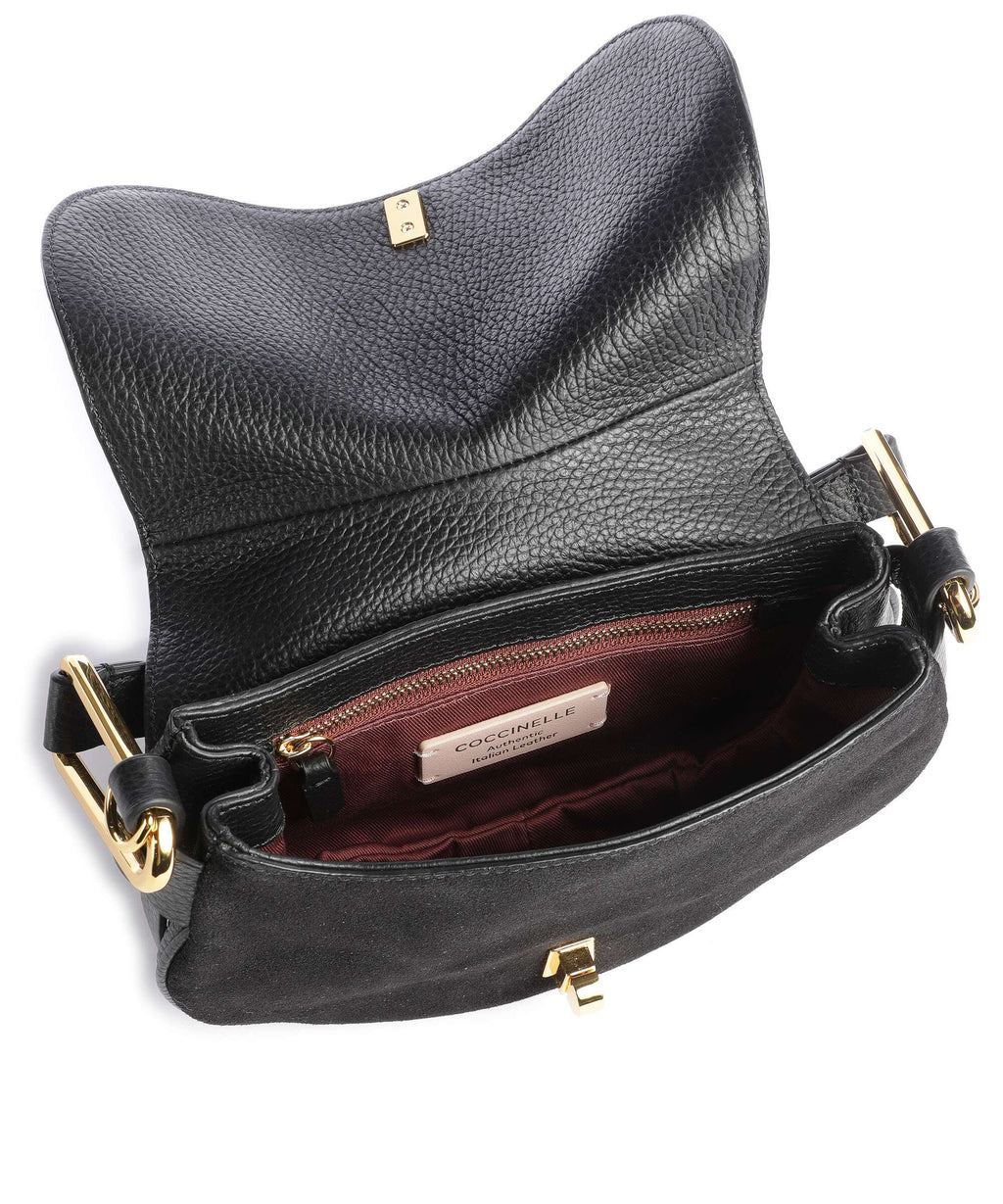Coccinelle Magie Suede Shoulder bag noir