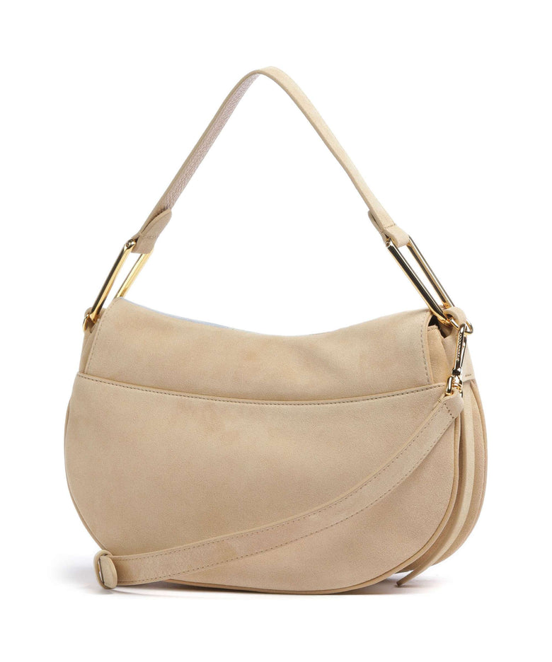 Coccinelle Magie Suede Shoulder bag multicolour/sun/fresh beige