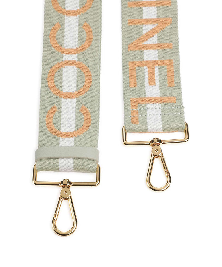 Coccinelle Nastro Signature Bag strap multicolour/celeste