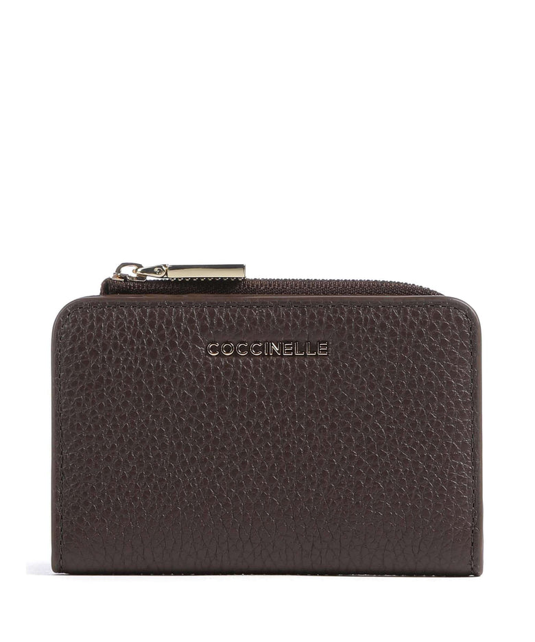 Coccinelle Metallic Soft Wallet fondant brown