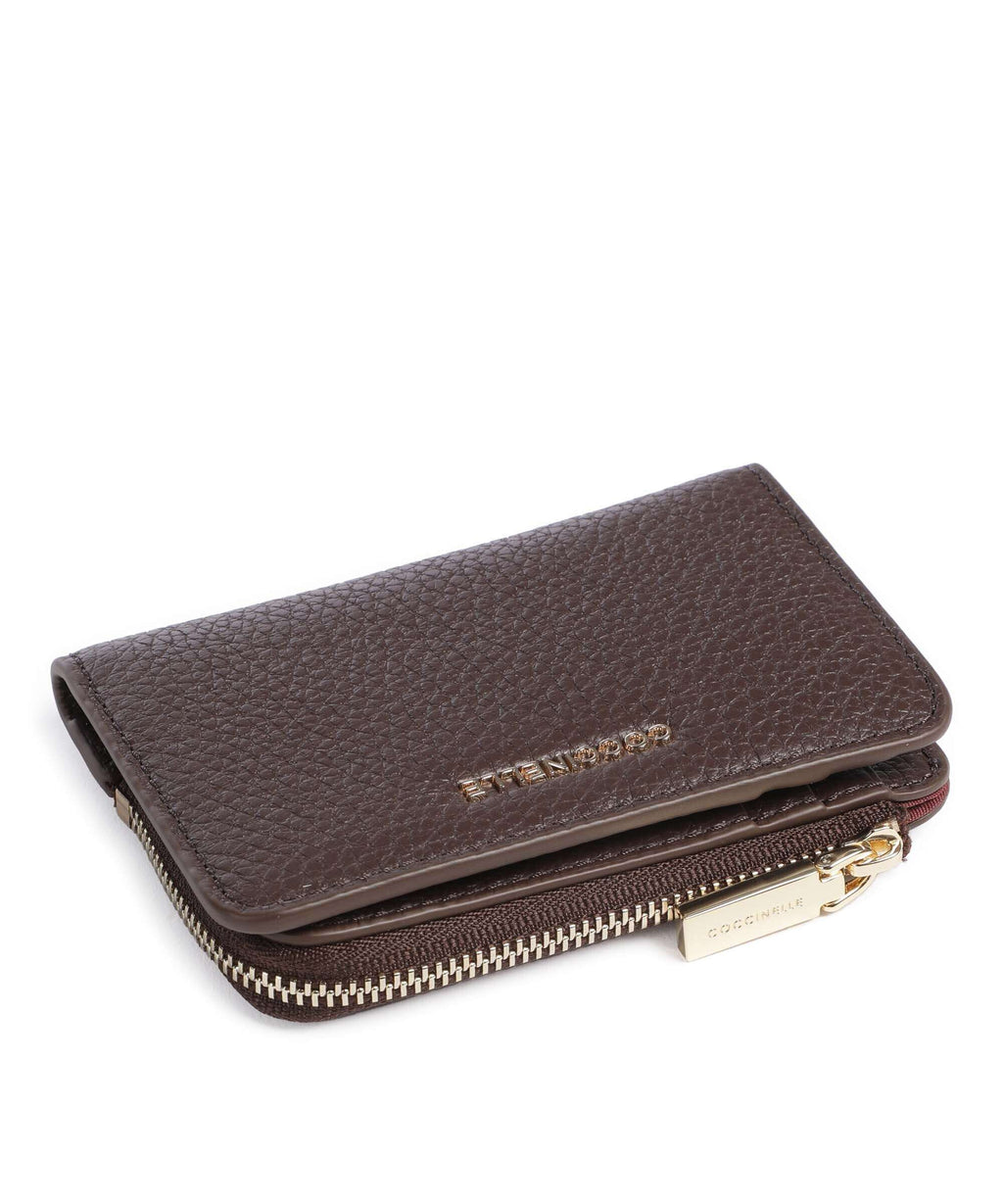 Coccinelle Metallic Soft Wallet fondant brown
