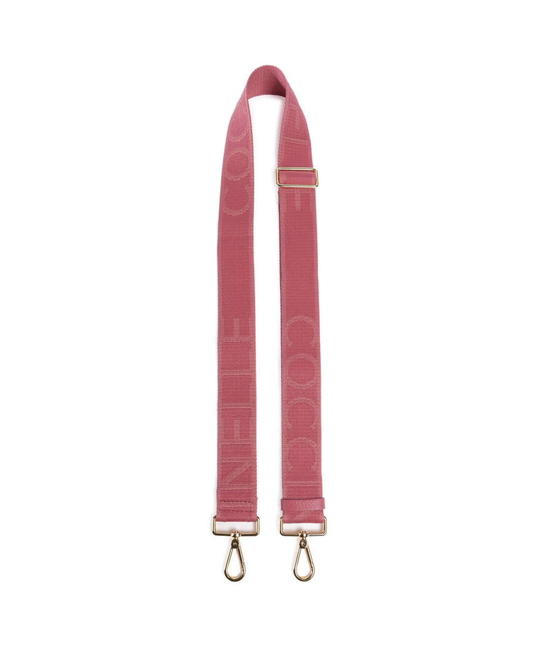 Coccinelle Nastro Signature Bag strap rosewood