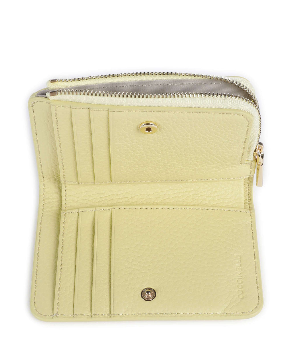 Coccinelle Metallic Soft Wallet lime wash