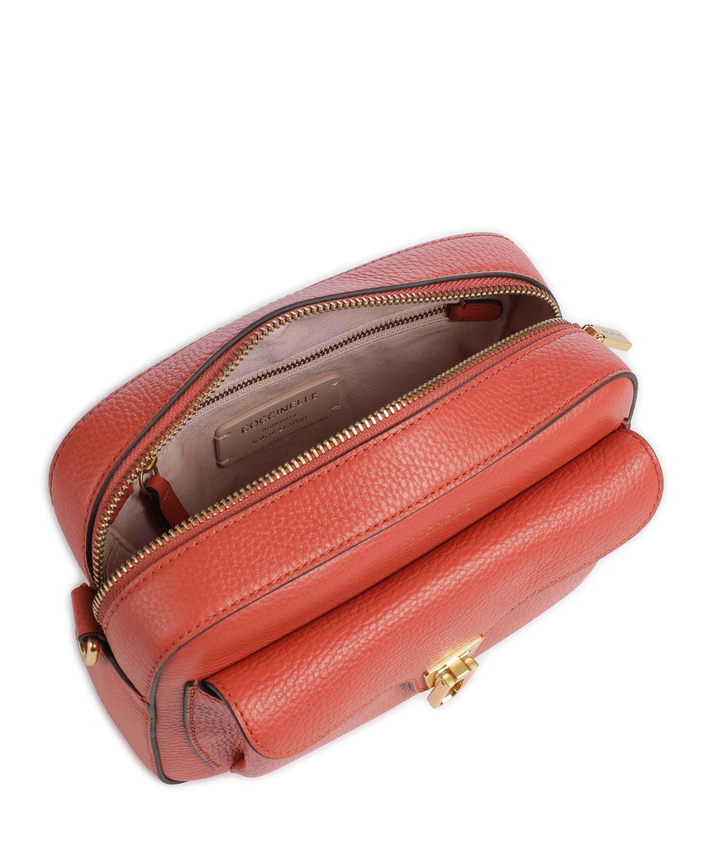 Coccinelle Beat Soft Ribbon Crossbody bag grenadine red