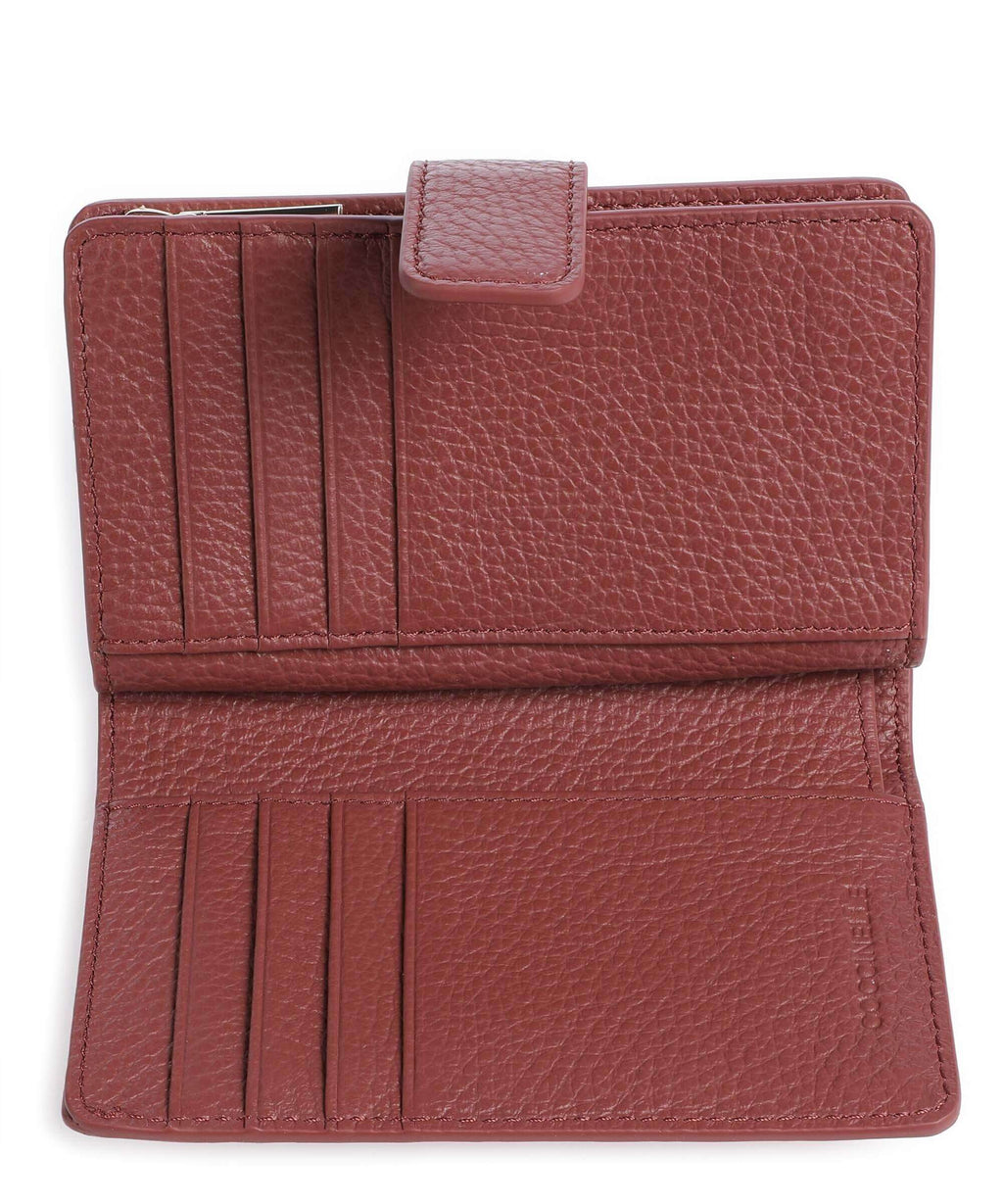 Coccinelle Metallic Soft Wallet brandy