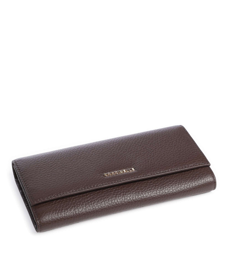 Coccinelle Metallic Soft Wallet fondant brown