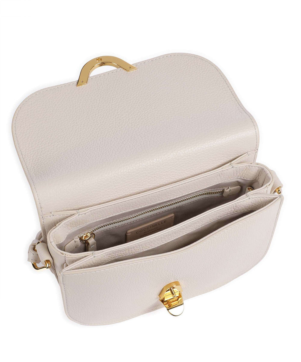 Coccinelle Dew Crossbody bag lambskin white