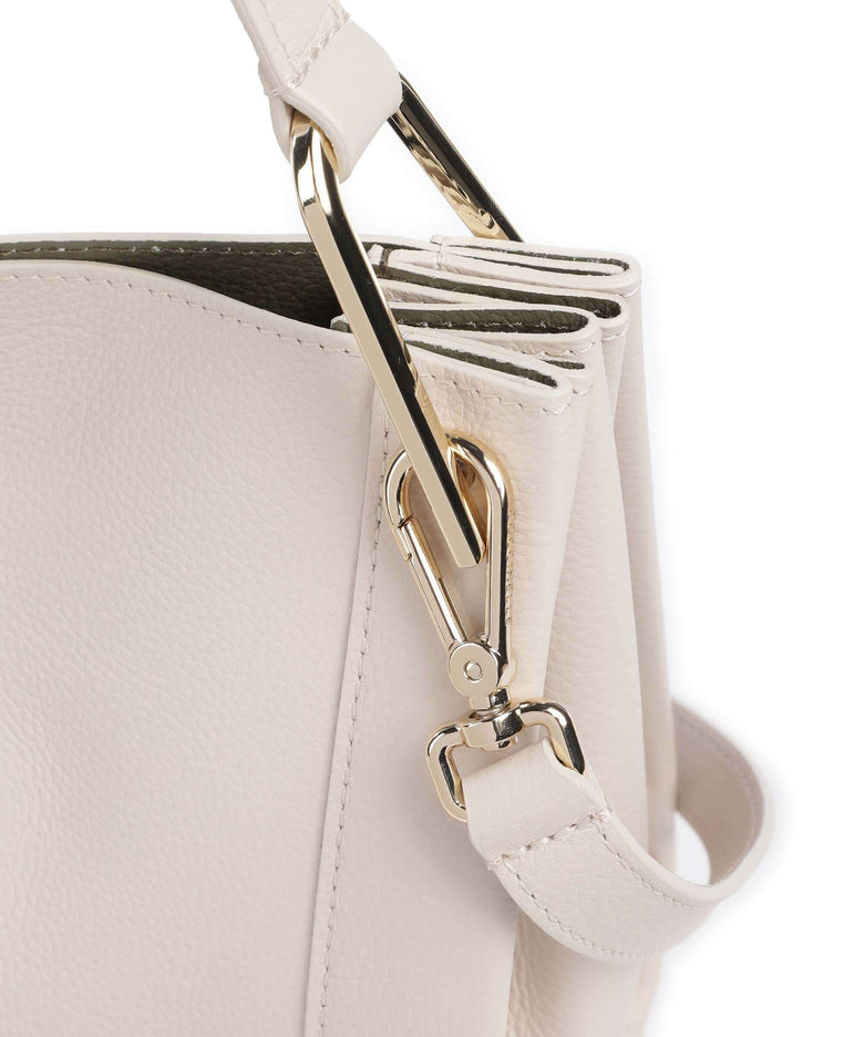 Coccinelle Wallace Shoulder bag lambskin white/laurel green