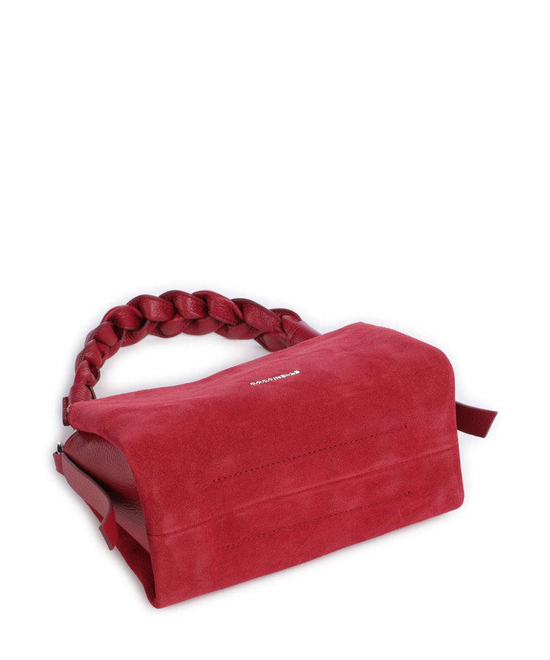 Coccinelle Boheme Suede Handbag sangria