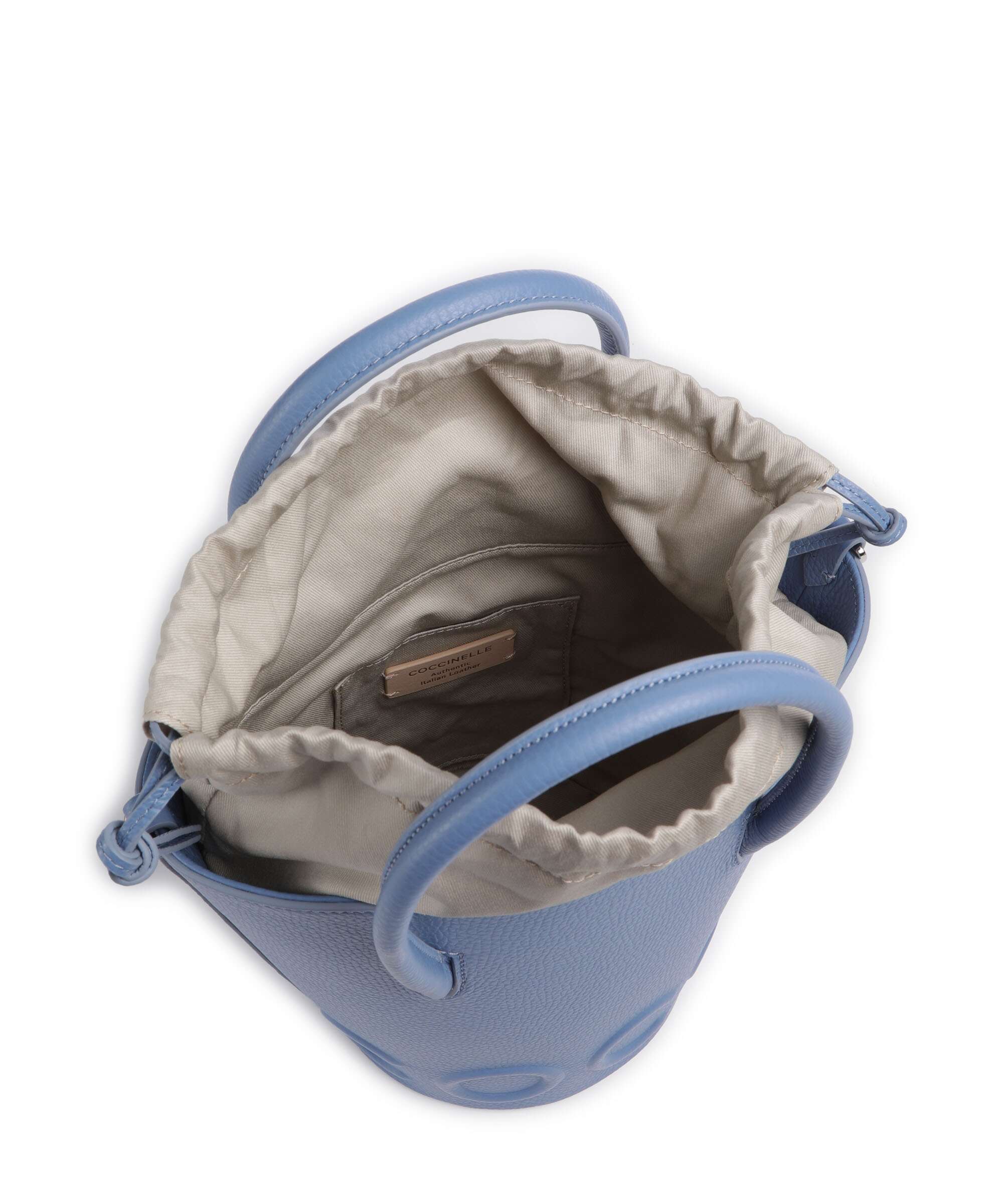 Coccinelle Myrtha Maxi Logo Bucket bag azul