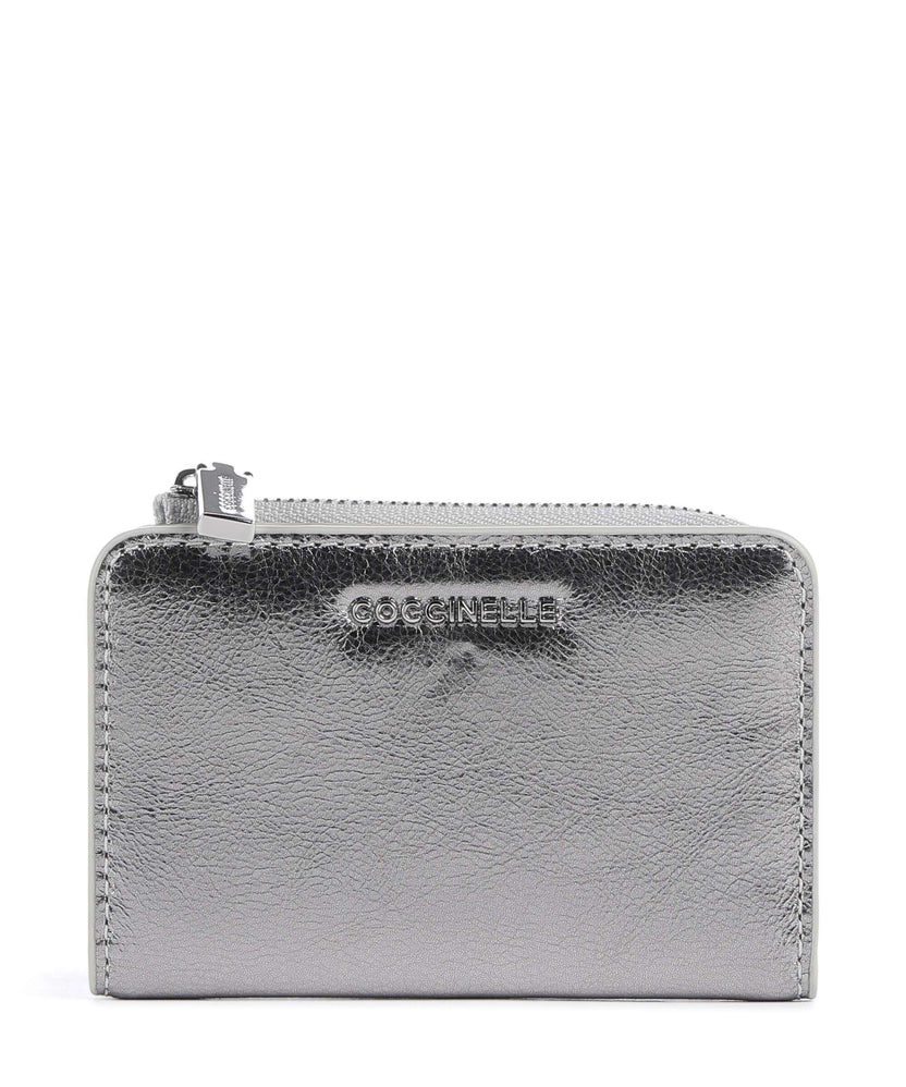 Coccinelle Metallic Smooth Metal Wallet silver