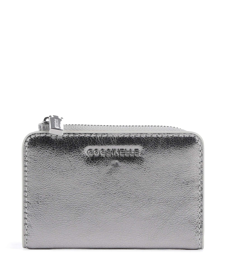 Coccinelle Metallic Smooth Metal Wallet silver