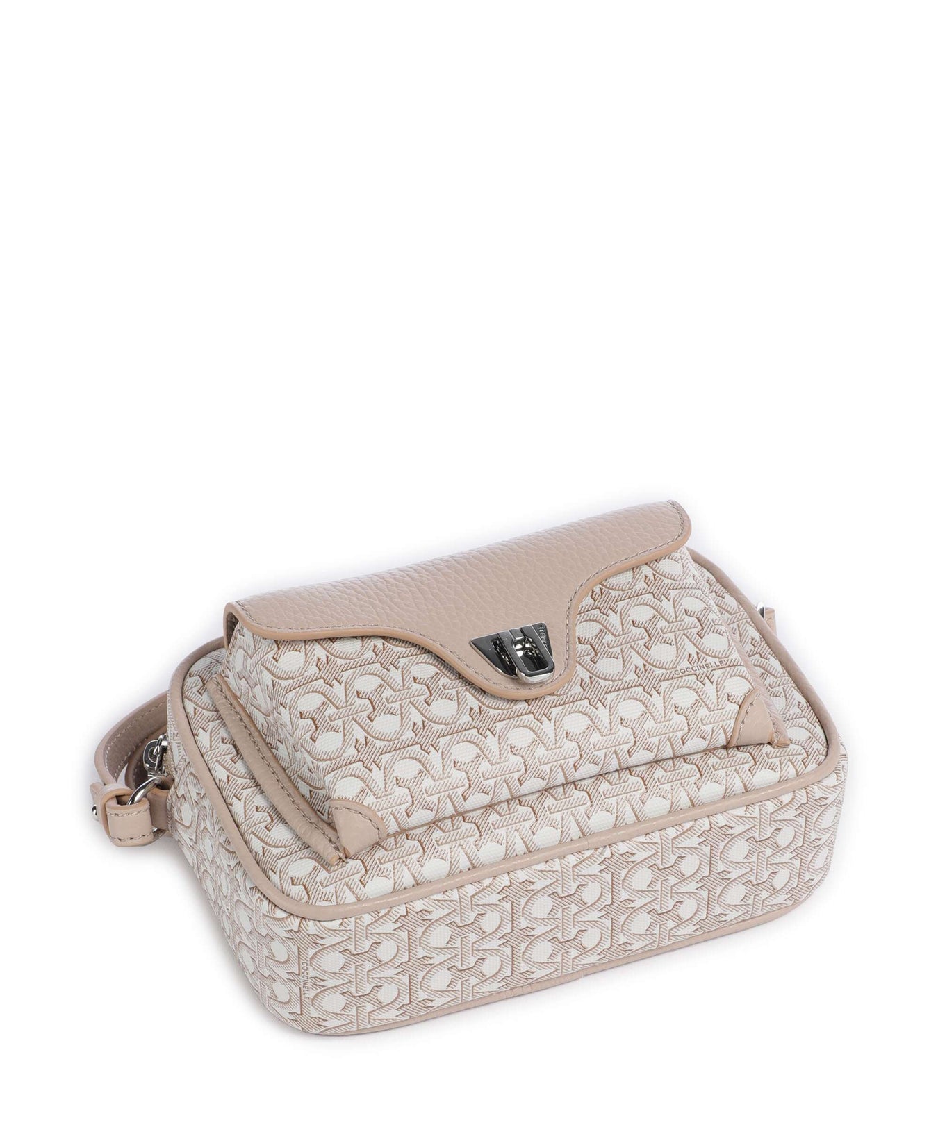 Coccinelle Beat Monogram Crossbody bag multicolour/blanco/rosette