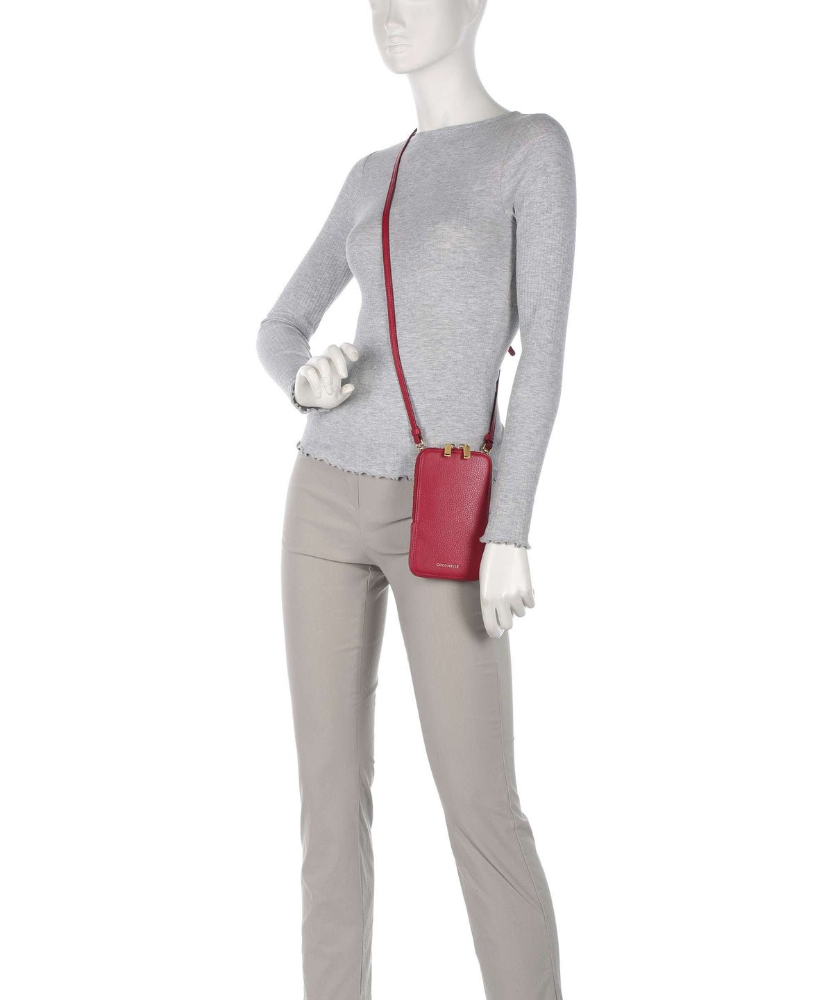 Coccinelle Flor Phone bag sangria