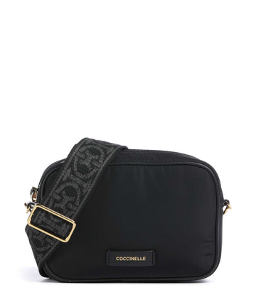 Coccinelle Tebe Nylon Puffy Crossover taske noir