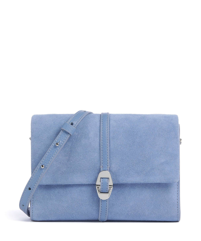 Coccinelle Dorian Suede Crossbody bag azul