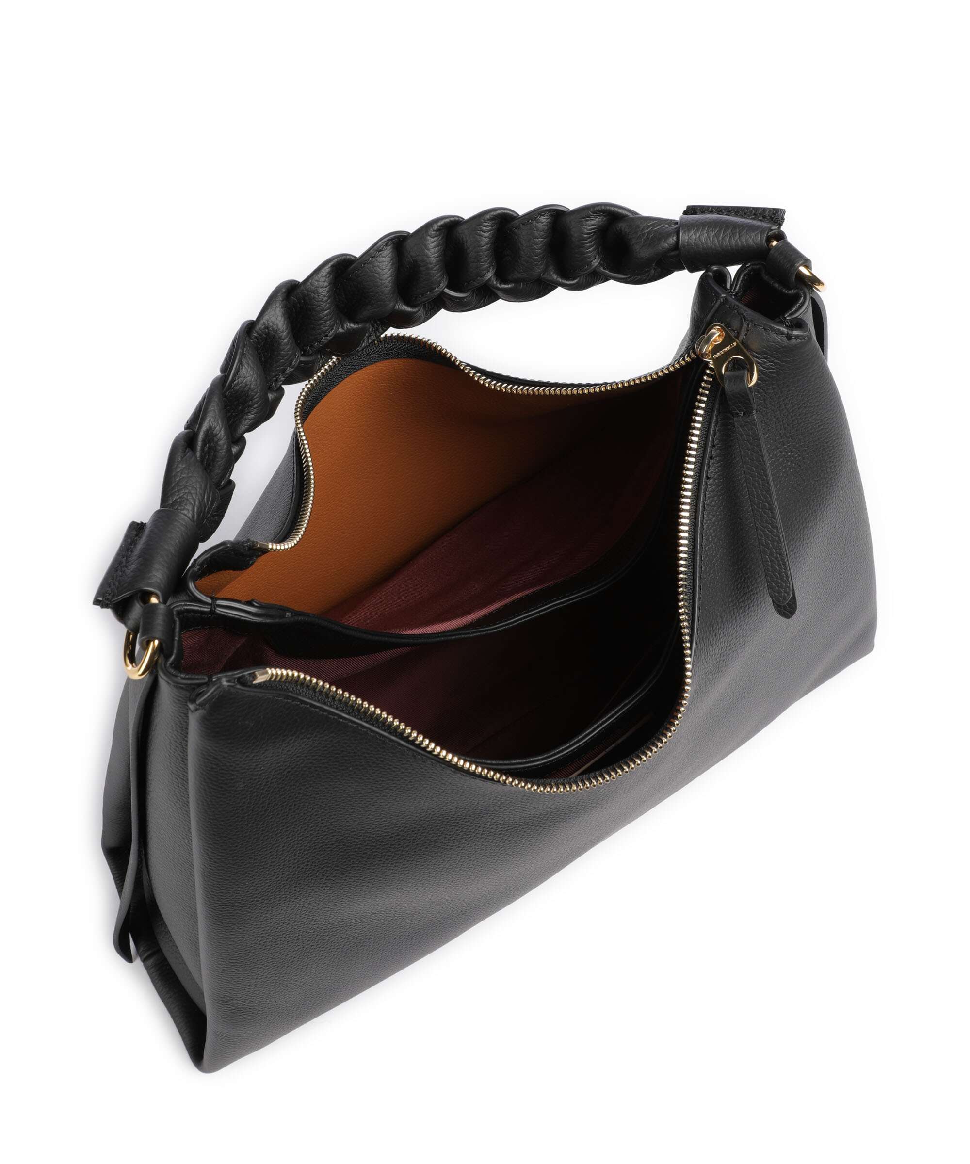 Coccinelle Boheme Grana Double Hobo bag noir/cuir