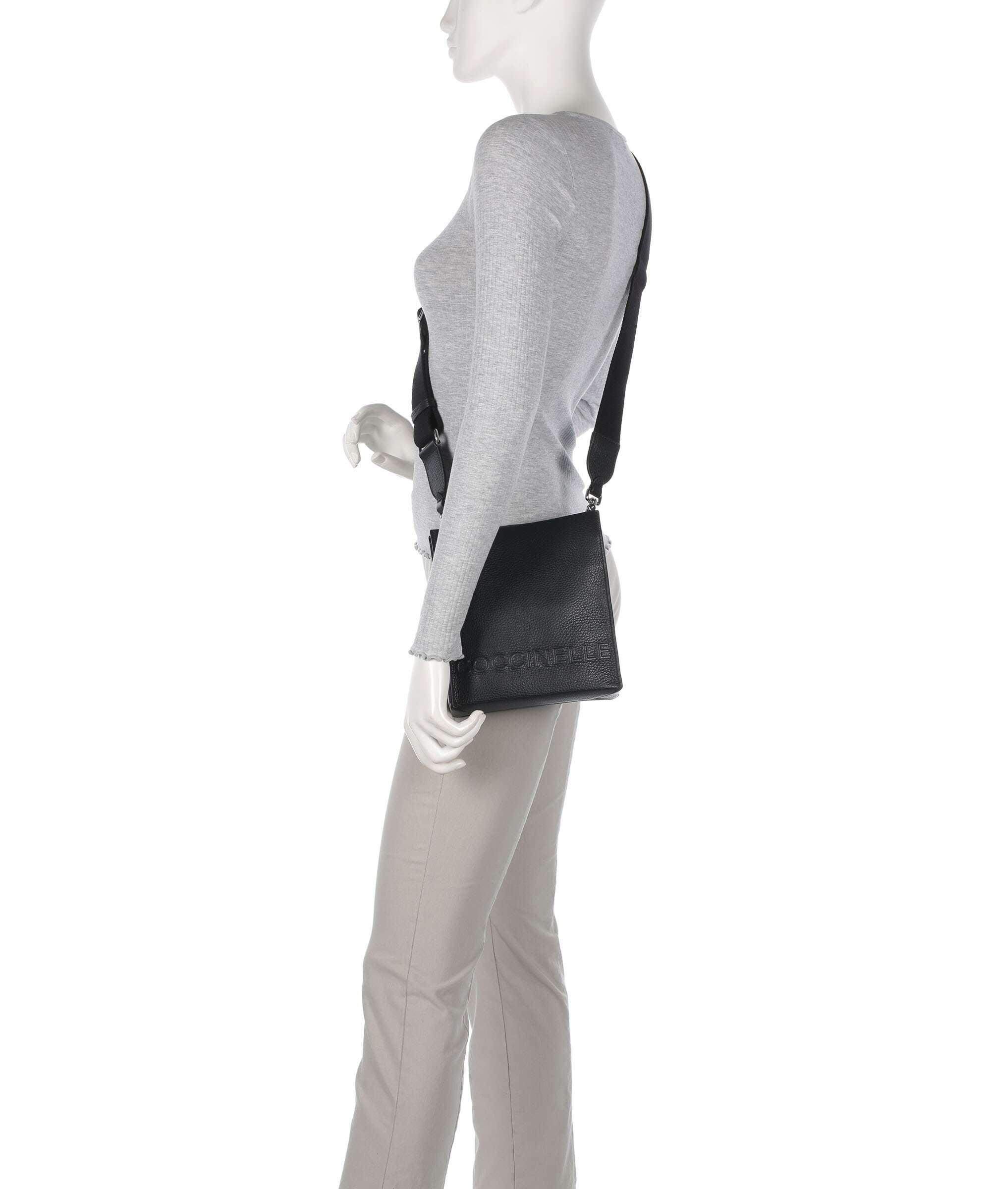 Coccinelle Myrtha Maxi Logo Crossbody bag noir