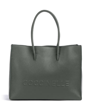 Coccinelle Myrtha Maxi Logo Shopper taske alga