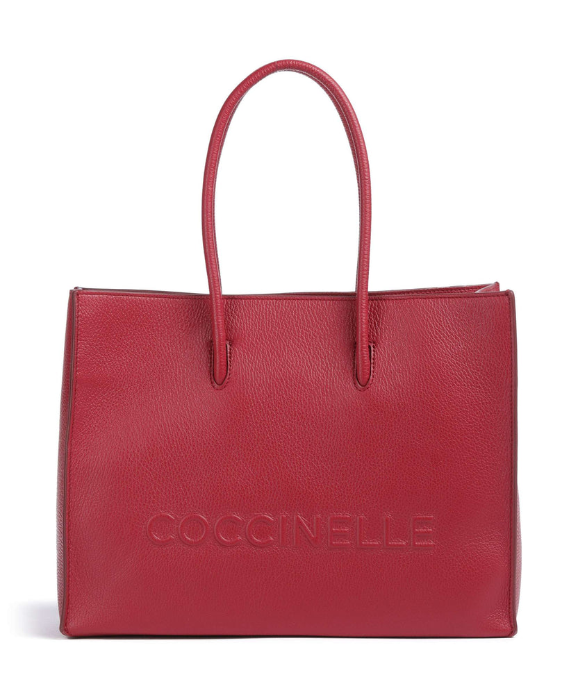 Coccinelle Myrtha Maxi Logo Tote bag sangria