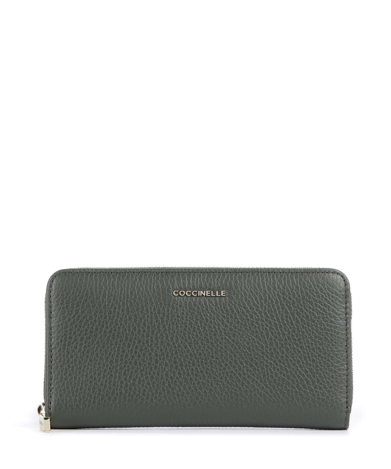 Coccinelle Metallic Soft Wallet alga