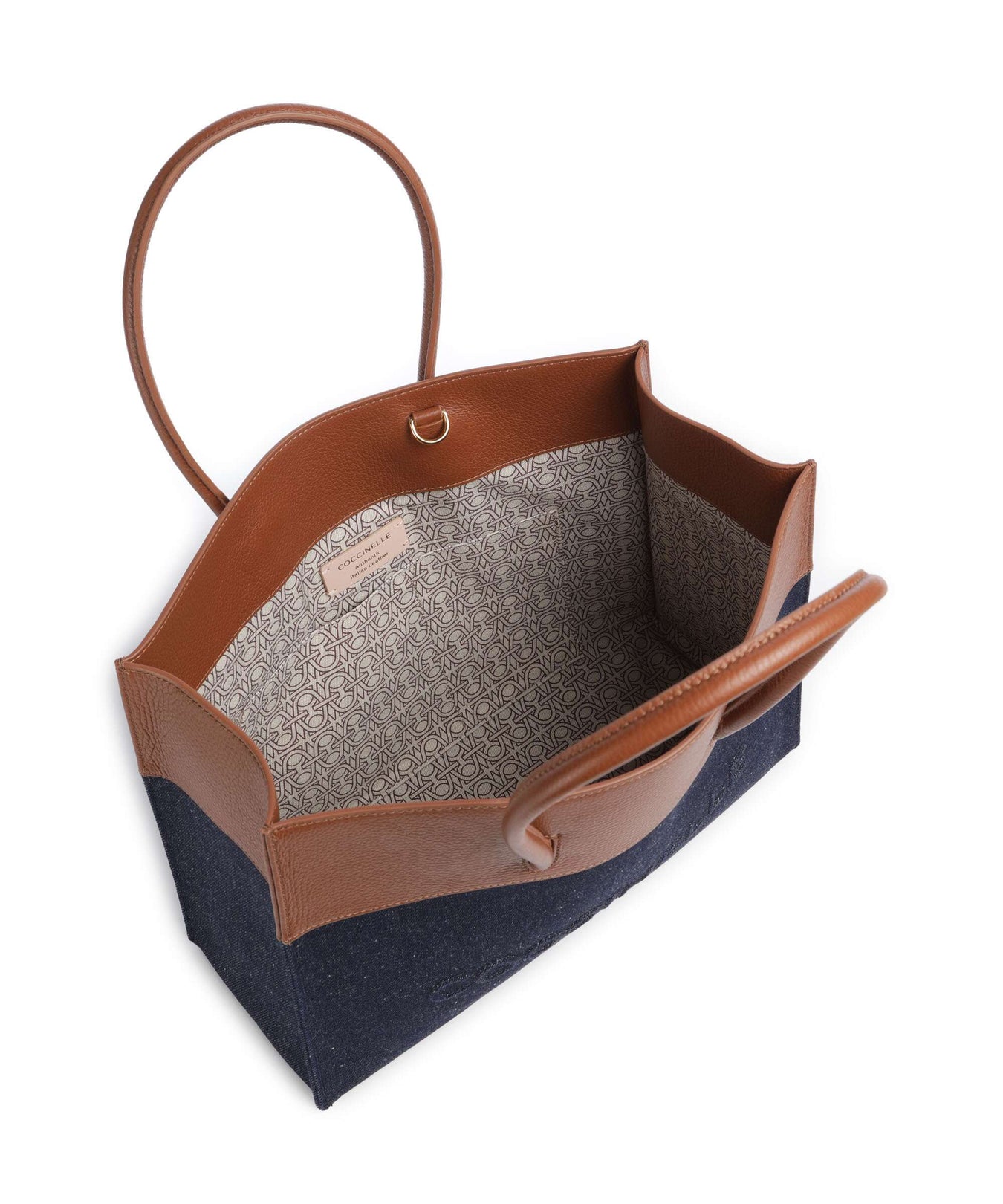 Coccinelle Myrtha Denim Tote bag blue/cognac