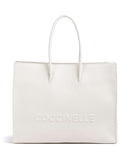 Coccinelle Myrtha Maxi Logo Tote bag blanco