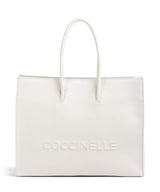 Coccinelle Myrtha Maxi Logo Shopper taske blanco
