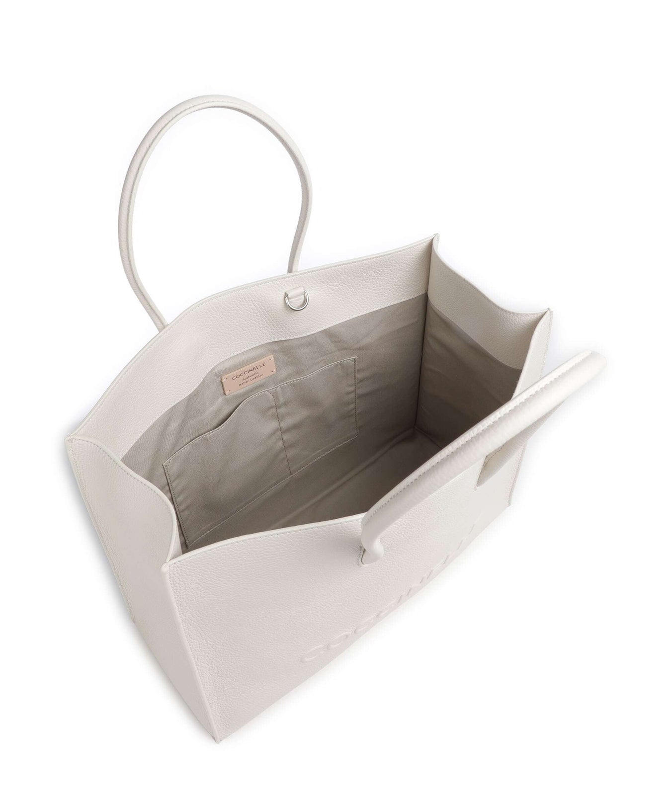 Coccinelle Myrtha Maxi Logo Tote bag blanco