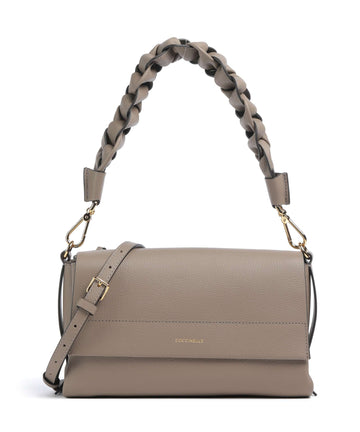 Coccinelle Boheme Grana Double Skuldertaske warm taupe/rosette
