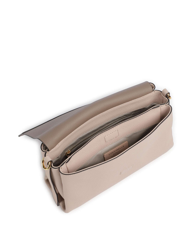 Coccinelle Boheme Grana Double Shoulder bag rosette/warm taupe