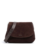 Coccinelle Rebekka Suede Skuldertaske brunette