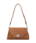 Coccinelle Nikla Suede Shoulder bag cognac