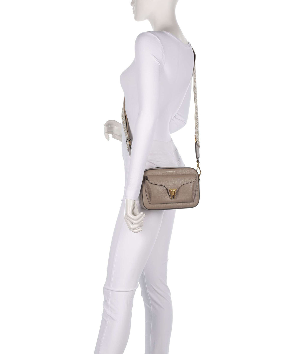 Coccinelle Beat Soft Ribbon Crossbody bag warm taupe