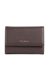 Coccinelle Metallic Soft RFID Pung brunette